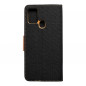 Samsung Galaxy A21s Portefeuilles Canvas Book Noir