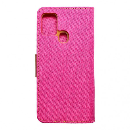 Samsung Galaxy A21s Portefeuilles Canvas Book Rose