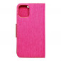 Apple iPhone 12 mini Portefeuilles Canvas Book Rose