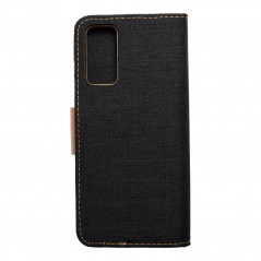 Samsung Galaxy S20 FE 5G Portefeuilles Canvas Book Noir
