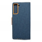 Samsung Galaxy S21 Plus 5G Portefeuilles Canvas Book Bleu marine