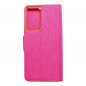Samsung Galaxy S21 Ultra 5G Portefeuilles Canvas Book Rose