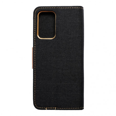 Samsung Galaxy A52s 5G Portefeuilles Canvas Book Noir