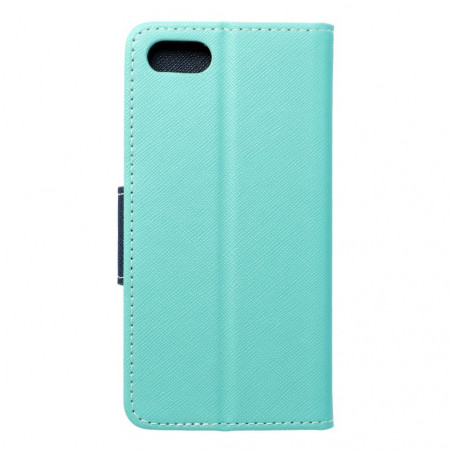 Apple iPhone SE 2020 Portefeuilles Fancy Book Menthe / Marine