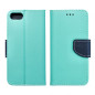 Apple iPhone SE 2020 Portefeuilles Fancy Book Menthe / Marine