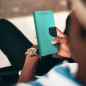 Apple iPhone SE 2020 Portefeuilles Fancy Book Menthe / Marine