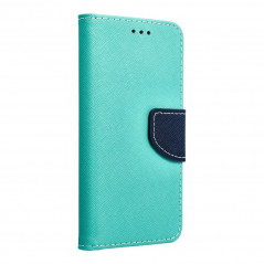 Apple iPhone SE 2022 5G Portefeuilles Fancy Book Menthe / Marine
