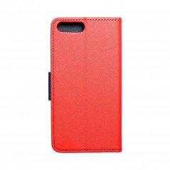 Apple iPhone SE 2022 5G Portefeuilles Fancy Book Rouge / Marine