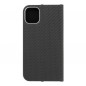 Apple iPhone 11 Portefeuilles LUNA Book Carbon Fibre de carbone, Élégant  Noir
