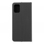 Samsung Galaxy A71 LTE Portefeuilles LUNA Book Carbon Fibre de carbone, Élégant  Noir