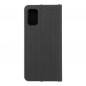 Samsung Galaxy A41 Portefeuilles LUNA Book Carbon Fibre de carbone, Élégant  Noir