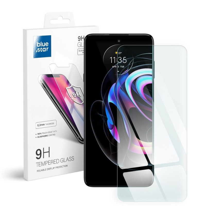 Motorola Edge Verre trempé Blue Star 9H Transparent 