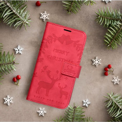 Samsung Galaxy A02s Portefeuilles MEZZO Book Rouge