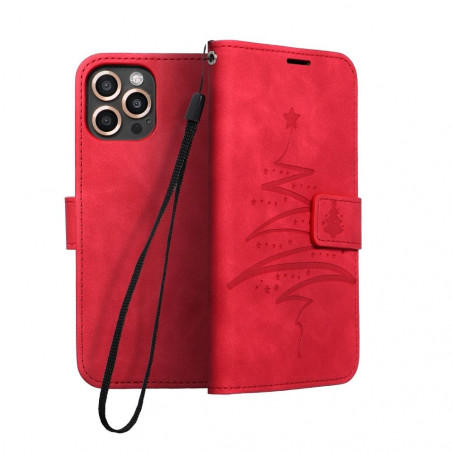 Samsung Galaxy A02s Portefeuilles MEZZO Book Arbre  Rouge