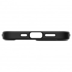 Apple iPhone 13 Coque Spigen Ultra Hybrid Clair comme du cristal  Noir mat