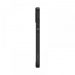 Apple iPhone 13 Coque Spigen Ultra Hybrid Clair comme du cristal  Noir givré mat