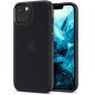 Apple iPhone 13 Coque Spigen Ultra Hybrid Clair comme du cristal  Noir givré mat