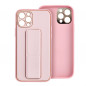 Apple iPhone 11 Pro Coque LEATHER Case Kickstand Rose