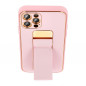 Apple iPhone 11 Pro Coque LEATHER Case Kickstand Rose