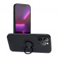 Apple iPhone 12 Pro Max Coque Silicone ring Noir