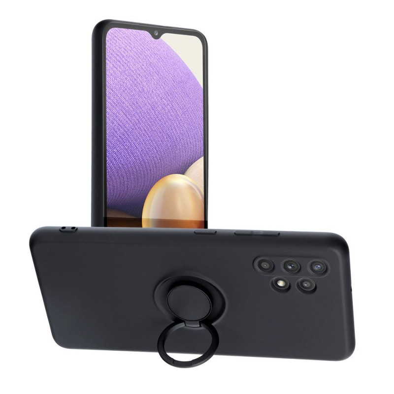 Samsung Galaxy A32 LTE Coque Silicone ring Noir