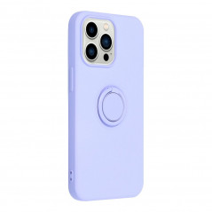 Apple iPhone 13 Pro Coque Silicone ring Violet (Violet)
