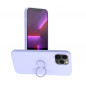 Apple iPhone 13 Pro Max Coque Silicone ring Violet (Violet)