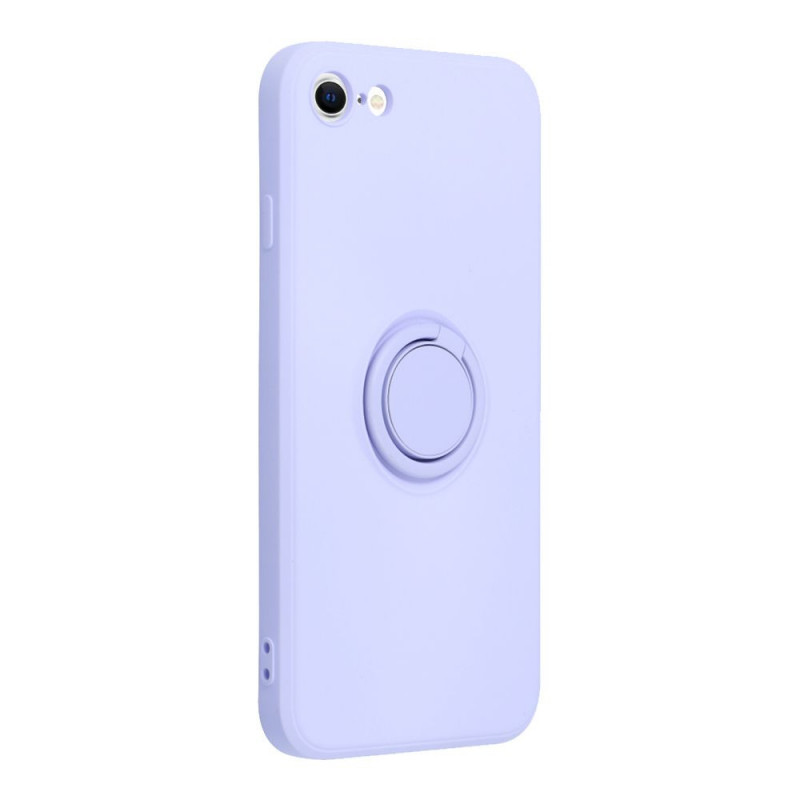 Apple iPhone SE 2020 Coque Silicone ring Violet (Violet)
