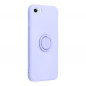Apple iPhone SE 2020 Coque Silicone ring Violet (Violet)