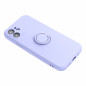 Apple iPhone SE 2022 5G Coque Silicone ring Violet (Violet)