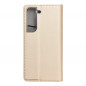 Samsung Galaxy S22 Portefeuilles Smart Case Book Or