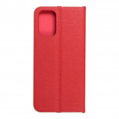 XIAOMI Redmi Note 10S Portefeuilles LUNA Book Gold Élégant  Rouge