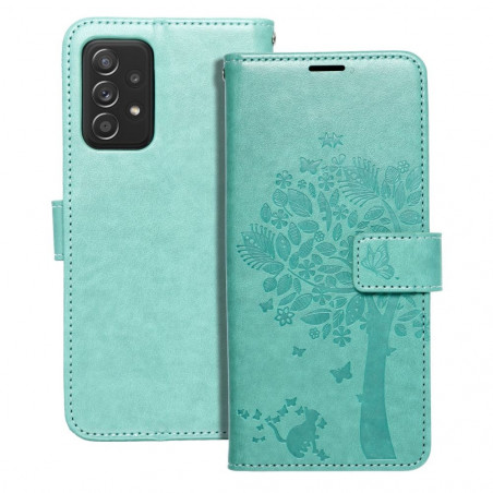 Samsung Galaxy A52 LTE Portefeuilles MEZZO Book Arbre  Vert