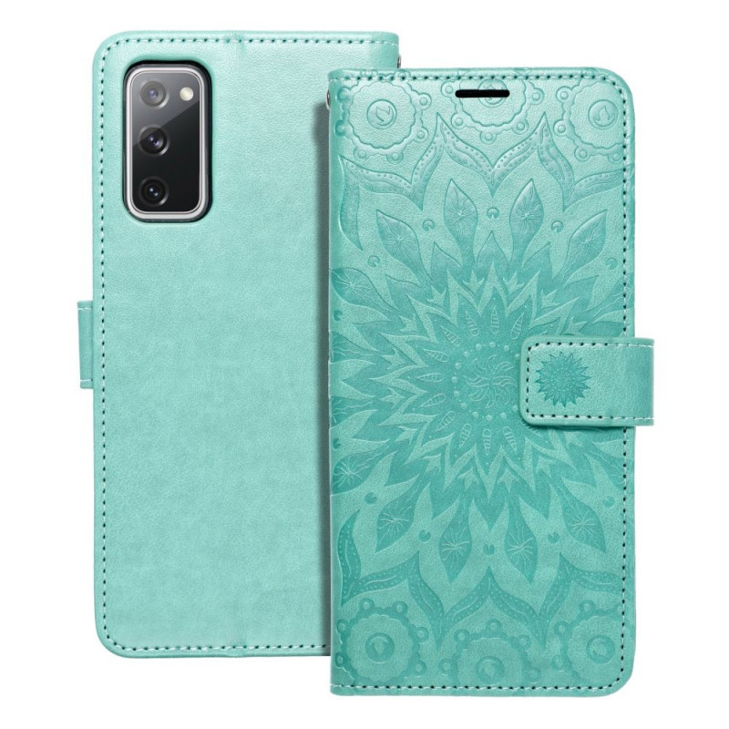 Samsung Galaxy S20 FE Portefeuilles MEZZO Book Mandala  Vert