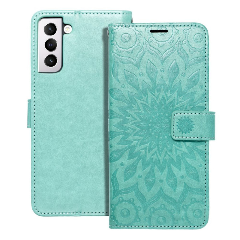 Samsung Galaxy A12 Portefeuilles MEZZO Book Mandala  Vert