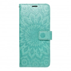 Samsung Galaxy A12 Portefeuilles MEZZO Book Mandala  Vert