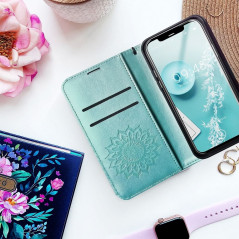 Samsung Galaxy A12 Portefeuilles MEZZO Book Mandala  Vert
