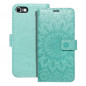 Apple iPhone SE 2020 Portefeuilles MEZZO Book Mandala  Vert