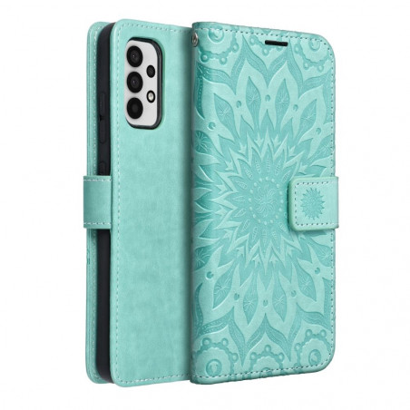 Samsung Galaxy A32 LTE Portefeuilles MEZZO Book Mandala  Vert