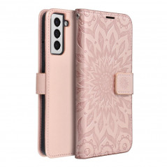 Samsung Galaxy A32 LTE Portefeuilles MEZZO Book Mandala  Or rose