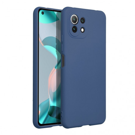 XIAOMI Mi 11 Lite Coque Silicone Élégant  Bleu