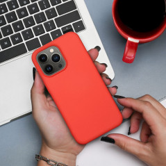 XIAOMI Mi 11 Lite Coque Silicone Élégant  Pêche