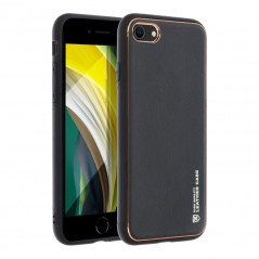 Apple iPhone SE 2020 Coque Leather Noir