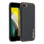 Apple iPhone SE 2020 Coque Leather Noir