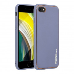 Apple iPhone SE 2020 Coque Leather Bleu
