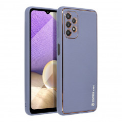 Samsung Galaxy A12 Coque Leather Bleu