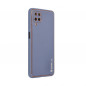 Samsung Galaxy A12 Coque Leather Bleu