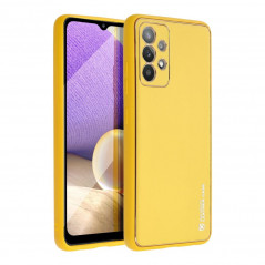 Samsung Galaxy A32 LTE Coque Leather Jaune