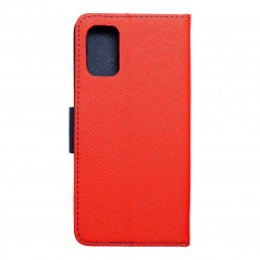 Samsung Galaxy A02s Portefeuilles Fancy Book Rouge / Marine