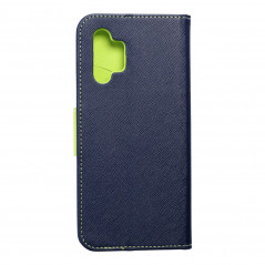 Samsung Galaxy A32 LTE Portefeuilles Fancy Book Marine / Citron vert